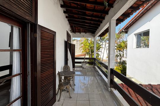 Varanda da Suíte 1 de casa à venda com 4 quartos, 580m² em Vila Homero Thon, Santo André