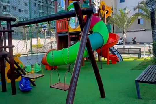 Área externa de apartamento para alugar com 2 quartos, 59m² em Centro, Nova Iguaçu