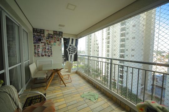 Varanda gourmet da Sala de apartamento à venda com 2 quartos, 81m² em Jardim Independencia, São Bernardo do Campo