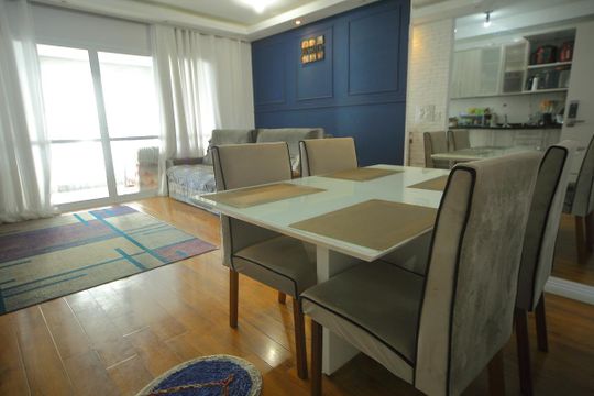 Sala de apartamento à venda com 2 quartos, 81m² em Jardim Independencia, São Bernardo do Campo