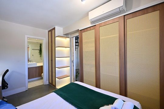 Suíte de apartamento para alugar com 1 quarto, 90m² em Morumbi, São Paulo