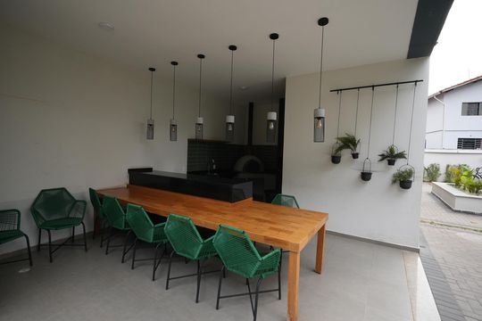 Área comum - Churrasqueira de apartamento para alugar com 2 quartos, 35m² em Santa Maria, Santo André