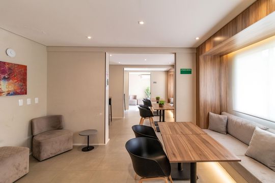 Área comum de apartamento à venda com 1 quarto, 29m² em Bom Retiro, São Paulo