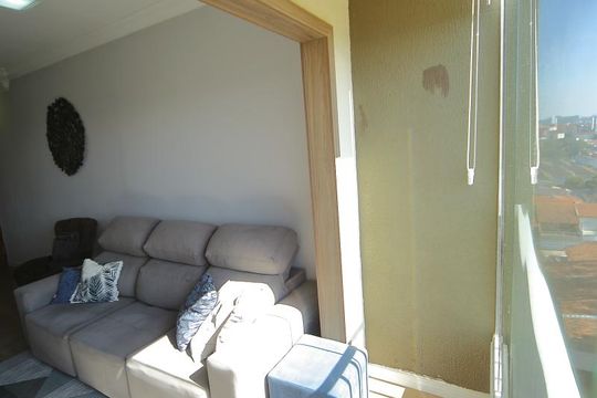 Varanda da Sala  de apartamento à venda com 3 quartos, 63m² em Vila Santa Cassia, São Bernardo do Campo