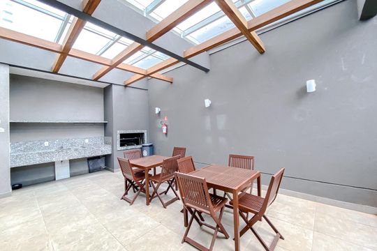 Área comum - Churrasqueira de kitnet/studio à venda com 1 quarto, 19m² em Brás, São Paulo