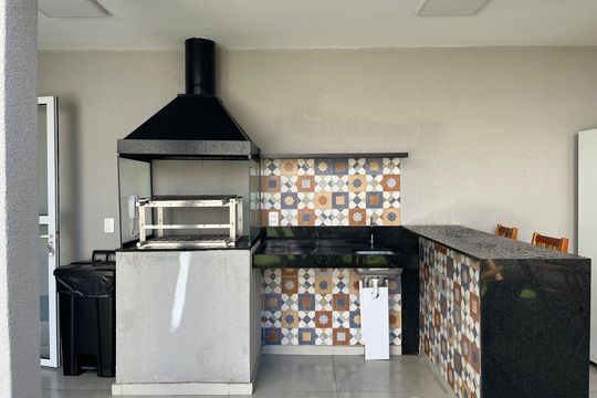 Área comum - Churrasqueira de kitnet/studio à venda com 1 quarto, 19m² em Água Branca, São Paulo