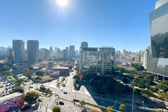 Vista da Varanda de kitnet/studio para alugar com 1 quarto, 28m² em Pinheiros, São Paulo