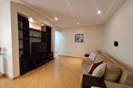 Sala  de apartamento à venda com 3 quartos, 110m² em Campestre, Santo André