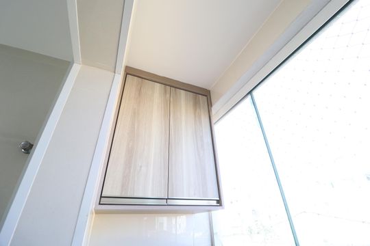 Cozinha e Área de Serviço de apartamento para alugar com 2 quartos, 62m² em Santa Mônica, Uberlândia
