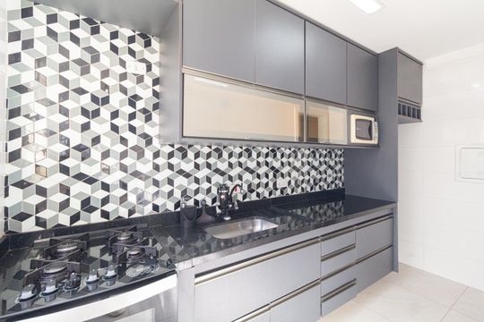 Cozinha e Área de Serviço de apartamento para alugar com 2 quartos, 50m² em Parque Jose Alexandre, Carapicuíba