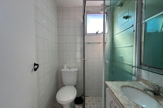 Banheiro  de apartamento para alugar com 2 quartos, 50m² em Vila Arriete, São Paulo