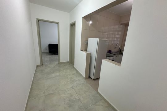 Sala de apartamento para alugar com 1 quarto, 45m² em Centro, São Vicente