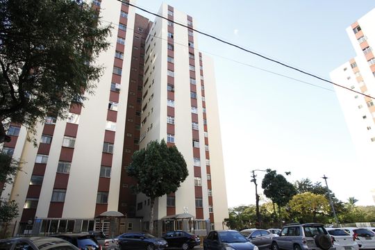 Fachada do bloco de apartamento à venda com 3 quartos, 80m² em Nova Gameleira, Belo Horizonte