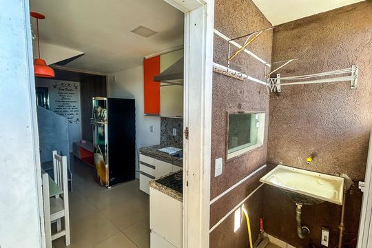 Cozinha de casa para alugar com 2 quartos, 40m² em Unamar, Cabo Frio