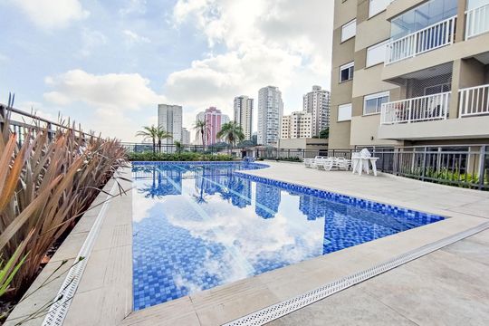 Área comum - Piscina de apartamento para alugar com 1 quarto, 53m² em Vila Mascote, São Paulo