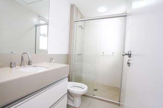 Banheiro Social de apartamento para alugar com 2 quartos, 72m² em Caiçaras, Belo Horizonte