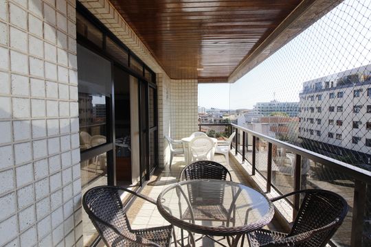 Varanda da Sala de apartamento para alugar com 3 quartos, 109m² em Vila Nova, Cabo Frio