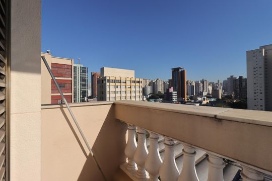 Sacada da Suíte de apartamento à venda com 3 quartos, 109m² em Vila Guiomar, Santo André