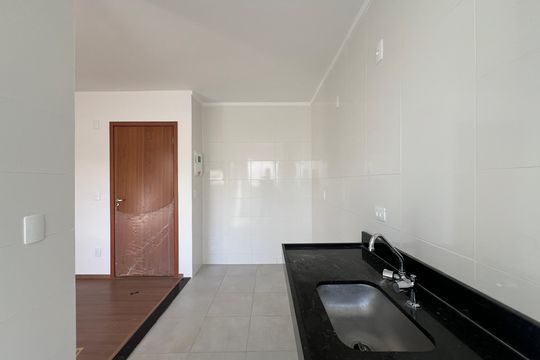 Cozinha de apartamento para alugar com 2 quartos, 50m² em Braúnas, Belo Horizonte