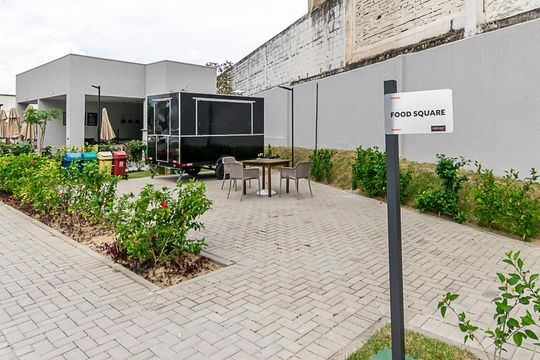Área comum - Food Square de apartamento para alugar com 1 quarto, 38m² em Bonsucesso, Rio de Janeiro