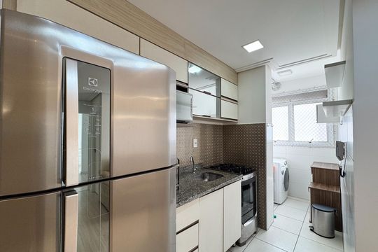 Cozinha de apartamento para alugar com 2 quartos, 56m² em Planalto, São Bernardo do Campo