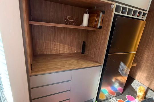 Cozinha de apartamento à venda com 2 quartos, 47m² em Centro, Curitiba