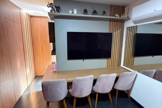 Sala de apartamento à venda com 2 quartos, 47m² em Centro, Curitiba