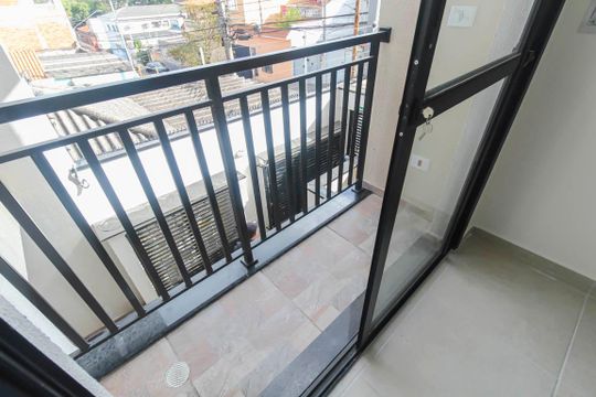Varanda da Sala de apartamento para alugar com 2 quartos, 39m² em Vila Sao Nicolau, São Paulo