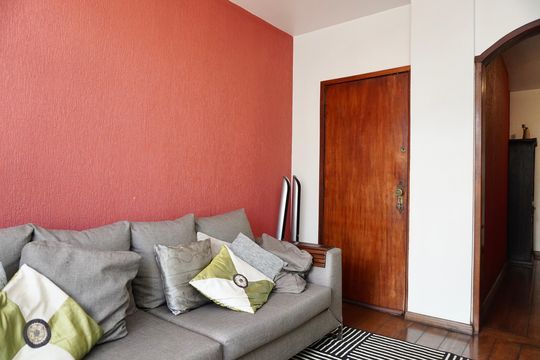 Sala  de apartamento à venda com 3 quartos, 110m² em Nova Floresta, Belo Horizonte