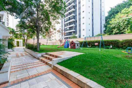 Área comum de apartamento à venda com 2 quartos, 97m² em Indianópolis, São Paulo