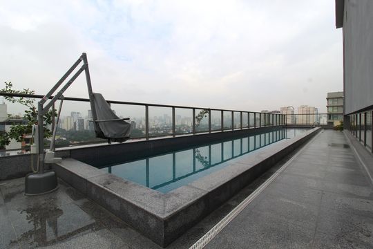 Área Comum - Piscina de apartamento para alugar com 1 quarto, 33m² em Indianópolis, São Paulo