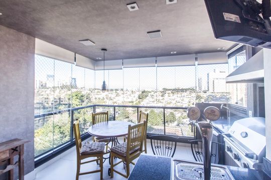 Varanda gourmet de apartamento para alugar com 3 quartos, 112m² em Empresarial 18 do Forte, Barueri
