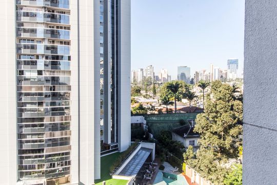 Vista da Suíte de apartamento para alugar com 3 quartos, 112m² em Empresarial 18 do Forte, Barueri