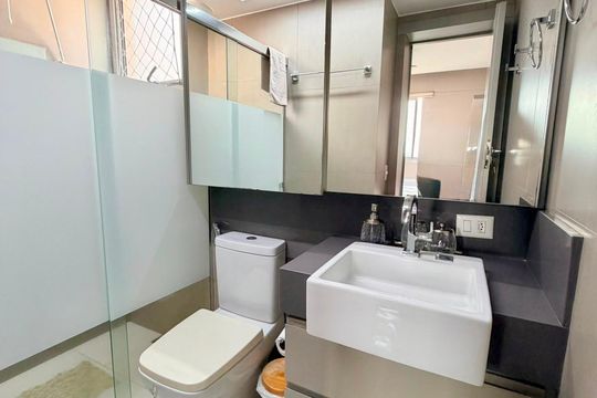 Banheiro social de apartamento à venda com 4 quartos, 246m² em Estoril, Belo Horizonte