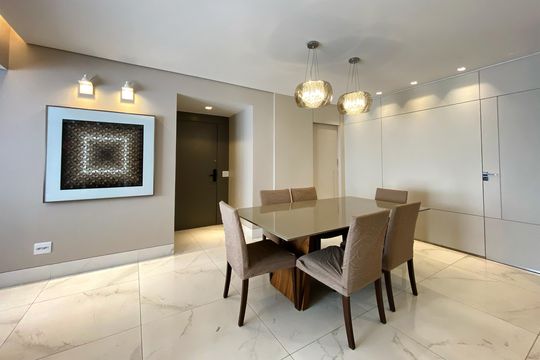 Sala de Jantar de apartamento à venda com 4 quartos, 250m² em Estoril, Belo Horizonte
