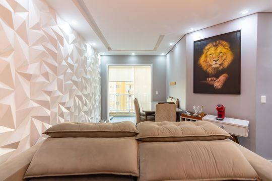 Sala de apartamento à venda com 2 quartos, 58m² em Piratininga, Osasco