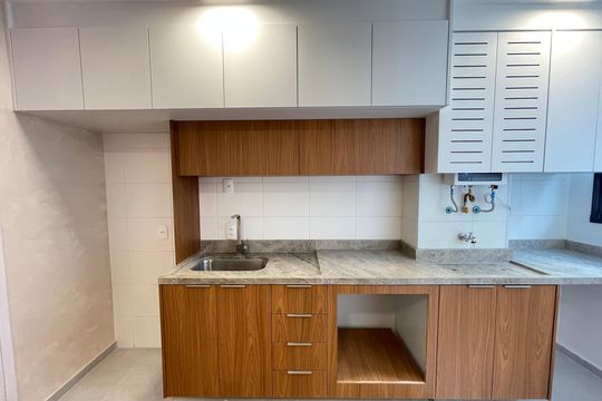 Cozinha de apartamento à venda com 2 quartos, 38m² em Jaguaré, São Paulo