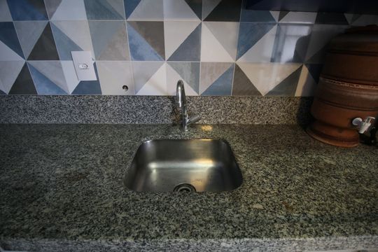 Cozinha - Torneira de apartamento para alugar com 1 quarto, 38m² em Super Quadra Morumbi, São Paulo