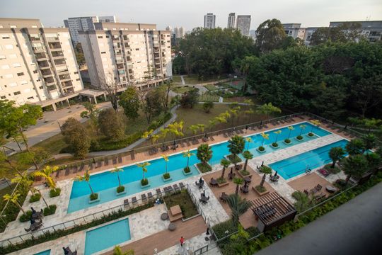 Área comum - Piscinas de apartamento para alugar com 4 quartos, 108m² em Santo Amaro, São Paulo
