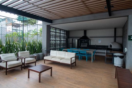 Área comum - Churrasqueira de apartamento para alugar com 4 quartos, 108m² em Santo Amaro, São Paulo