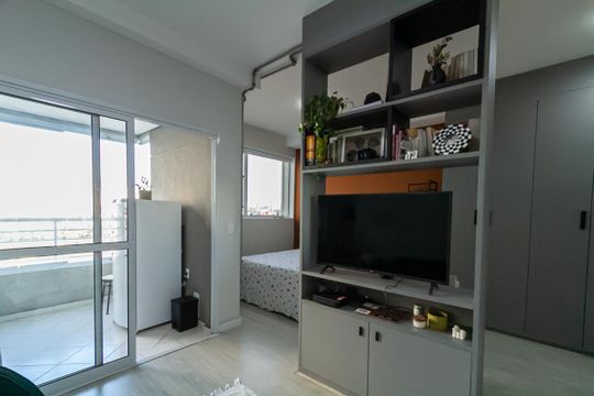 Sala de kitnet/studio à venda com 1 quarto, 37m² em Jardim do Mar, São Bernardo do Campo