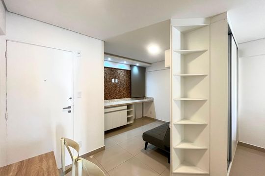Sala de apartamento para alugar com 1 quarto, 40m² em Centro, Campinas