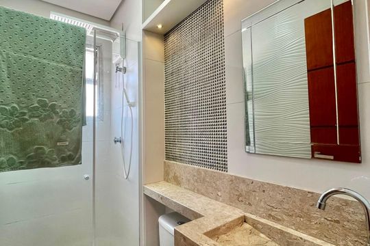 Banheiro de apartamento para alugar com 1 quarto, 40m² em Centro, Campinas