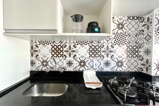 Cozinha e Área de Serviço de apartamento para alugar com 1 quarto, 40m² em Centro, Campinas