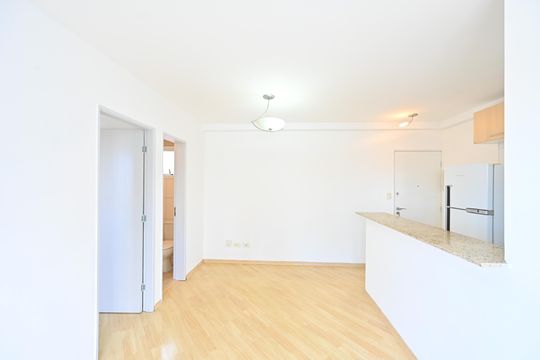 Sala de apartamento à venda com 1 quarto, 40m² em Mirandópolis, São Paulo