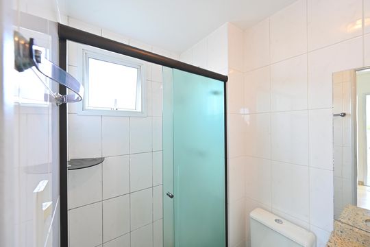 Banheiro Social de apartamento à venda com 1 quarto, 40m² em Mirandópolis, São Paulo