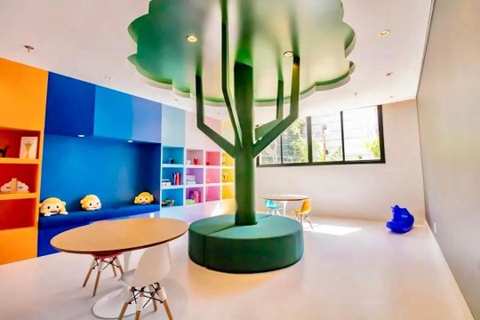 Área comum - Brinquedoteca de kitnet/studio para alugar com 1 quarto, 39m² em Mirandópolis, São Paulo