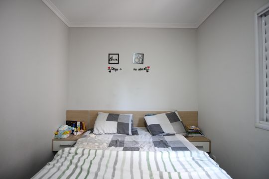 Suíte de apartamento à venda com 2 quartos, 59m² em Vila Sonia do Taboao, Taboão da Serra