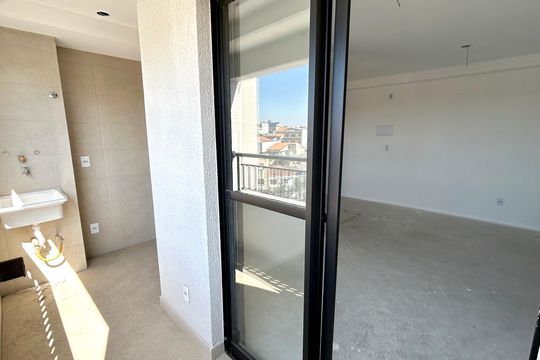 Varanda da Sala de apartamento à venda com 3 quartos, 59m² em Vila Florida, Guarulhos