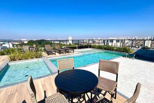 Área comum - Piscina de apartamento à venda com 3 quartos, 59m² em Vila Florida, Guarulhos